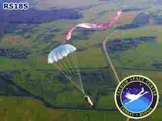 A CanSat in flight